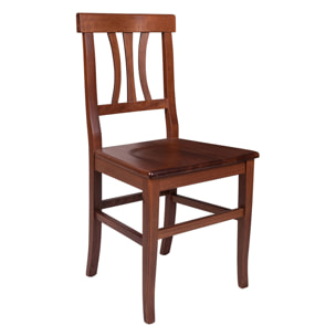 Set 2 sedie da soggiorno o cucina, 44.5 x 44 x 89, Noce