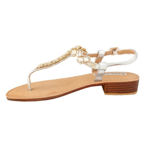 Sandali infradito bassi gioiello