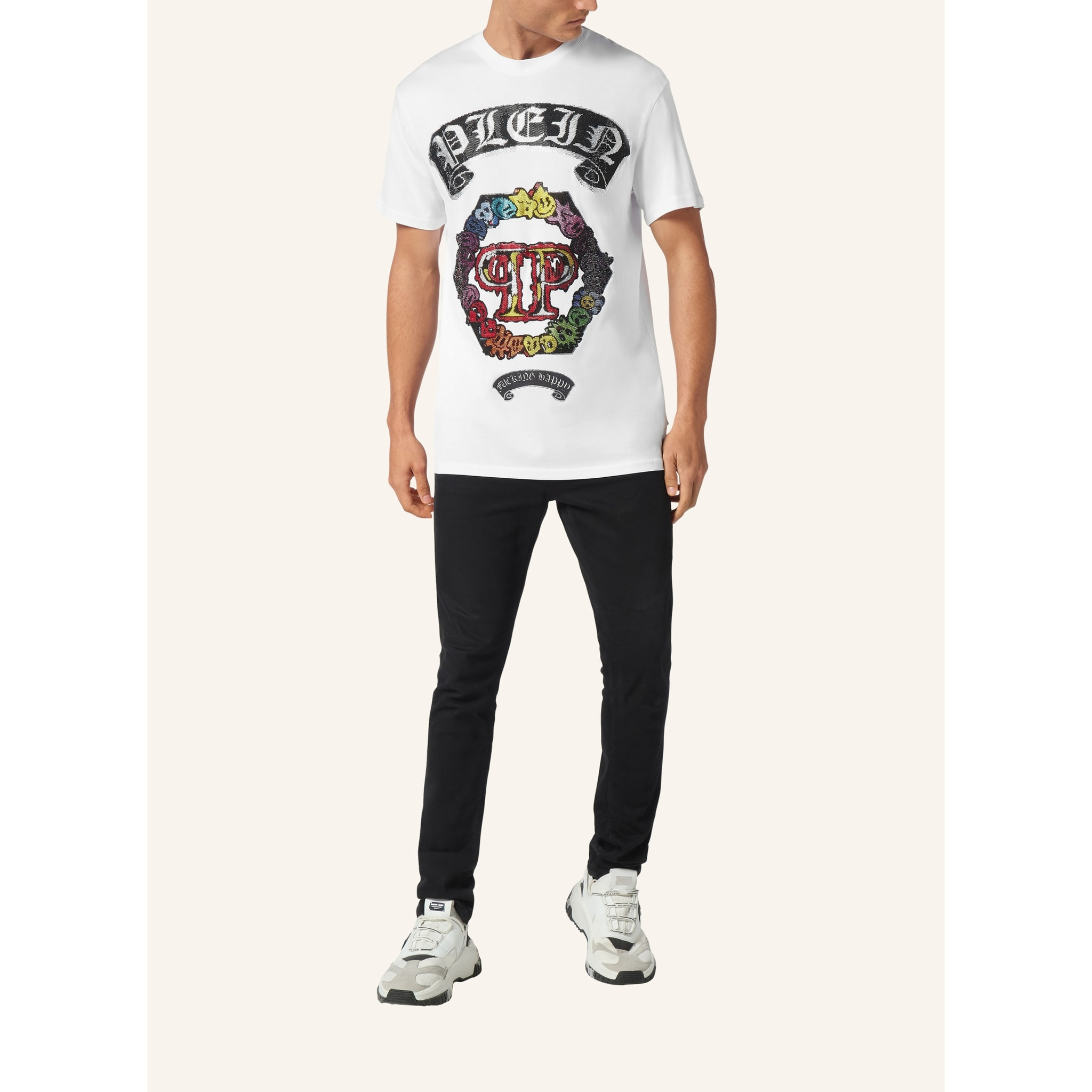 PHILIPP PLEIN Camiseta Cuello Redondo SMILE