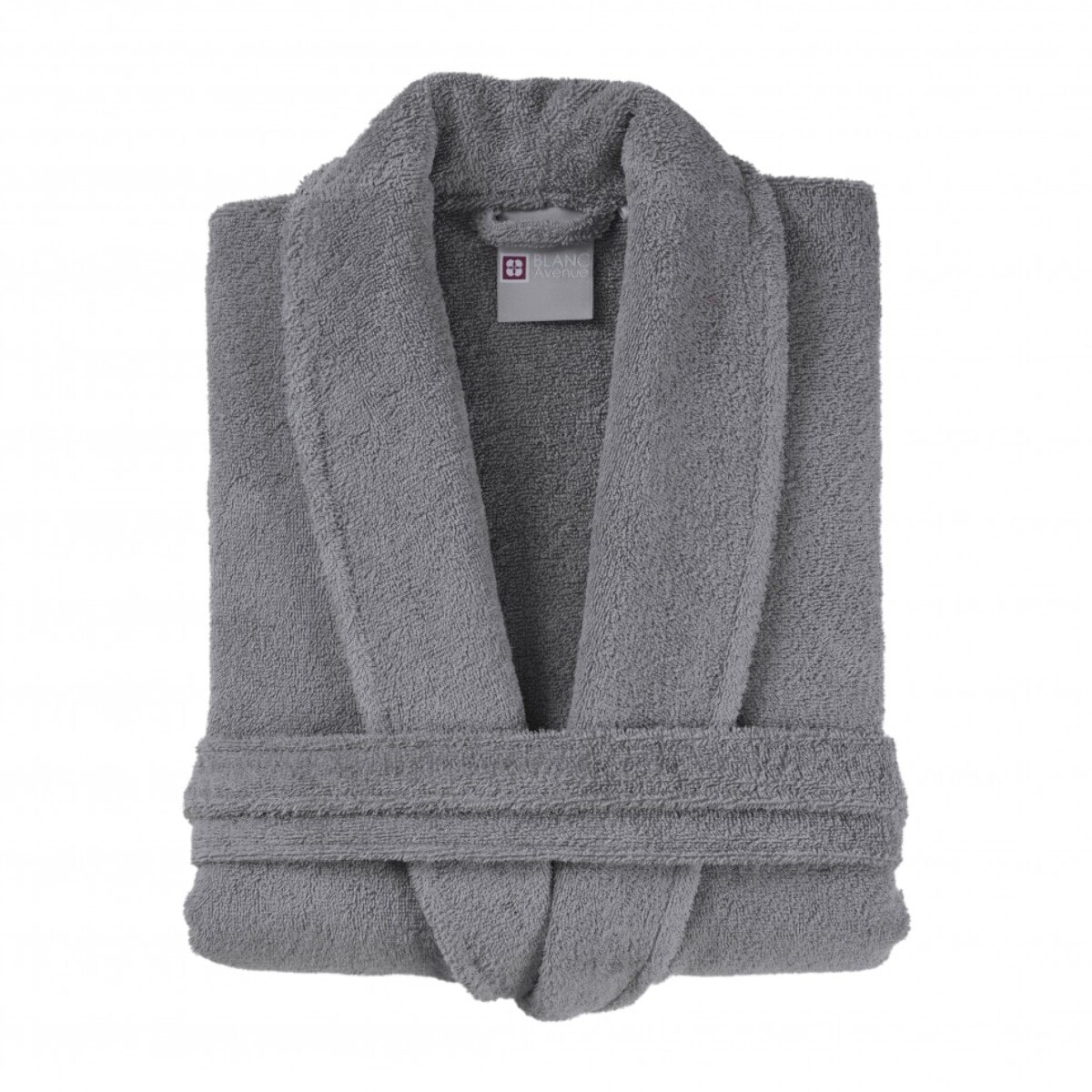 Peignoir homme 100% coton gris