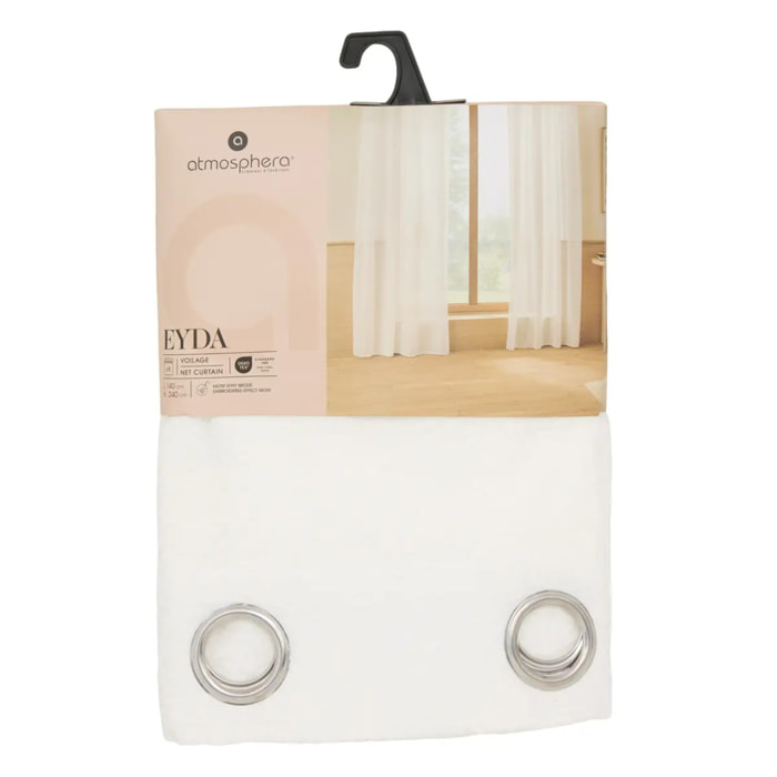 Voilage Eyda 140x240cm blanc