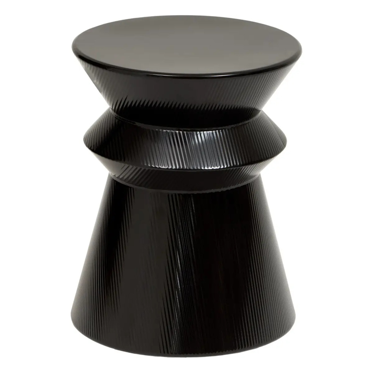 Table d'appoint Maya ronde D.35,5cm noir