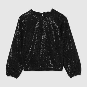 Blusa con paillettes