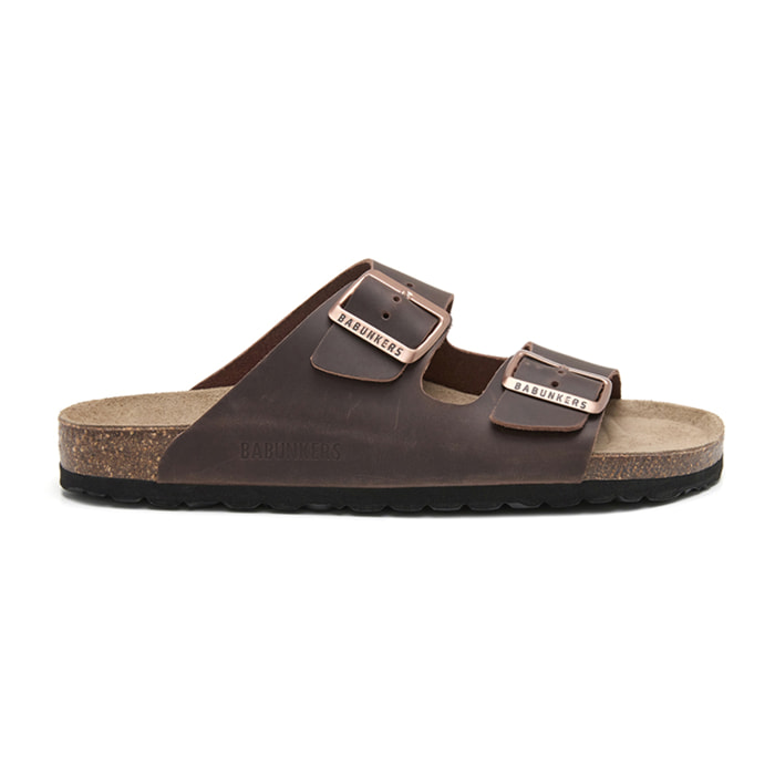SANDALIA BABUNKERS MARRON
