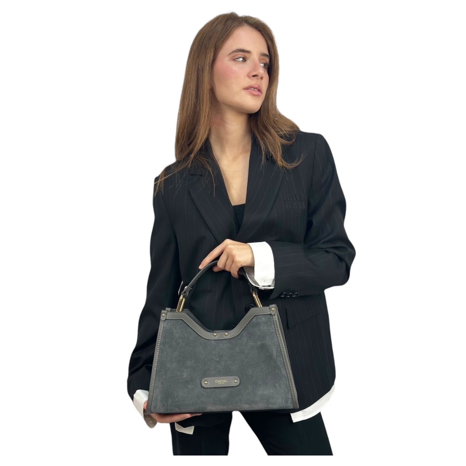 Borsa a mano Cheval Firenze Capri Mini F/W Grigio Scuro