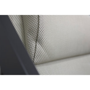 JULIA - Chilienne de jardin en toile plastifiéee et aluminium