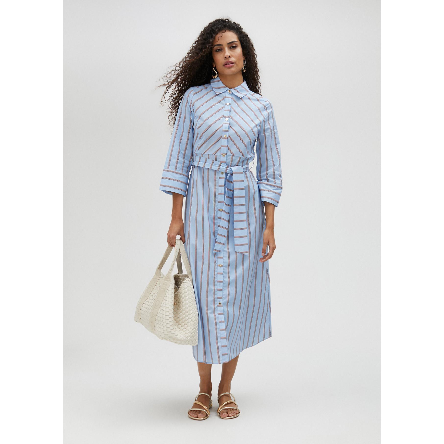 Vestito lungo a righe