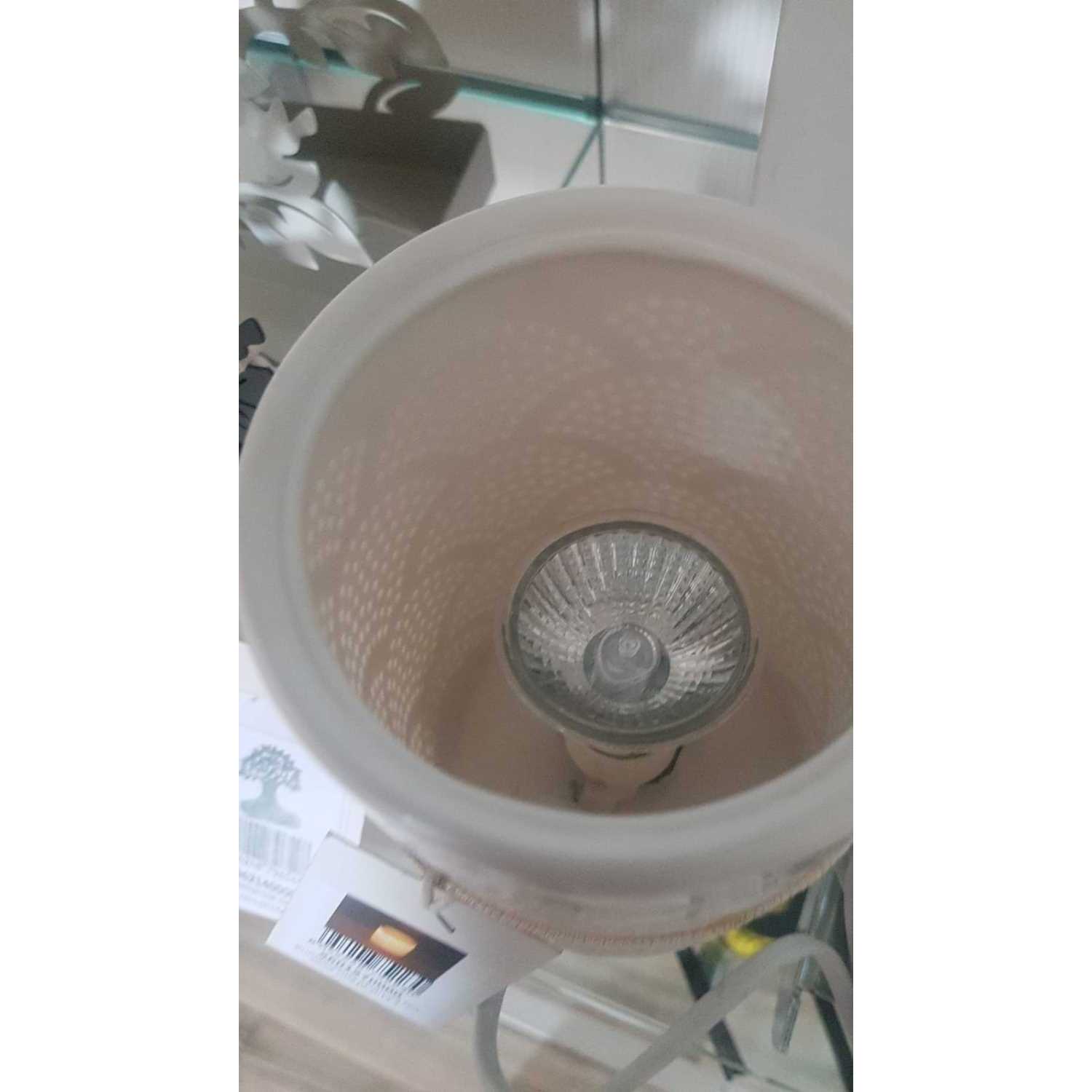 Bruciaessenze in ceramica gufo con spina cmø9,5h13,5