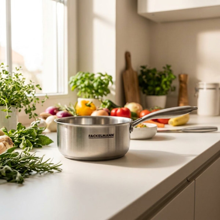 Fackelmann Casserole Triply Inox Tous Feux Sans PFAS