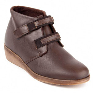 Botín De Cuña - Marrón - Altura: 4 Cm