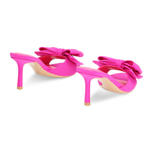 Mules Open Toe fucsias en lycra