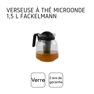 Verseuse à thé micro-ondable 1,5 litres Fackelmann