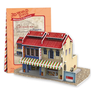 Puzzle 3D WORLD STYLE SINGAPUR Casa tradicional