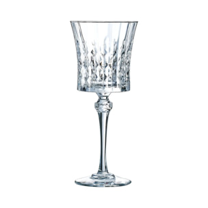 6 Copas de vino 27 cl Lady Diamond - Cristal d'Arques