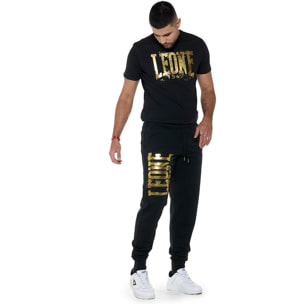 Pantalones deportivos de invierno con logo grande para hombre 'Authentic Gold'