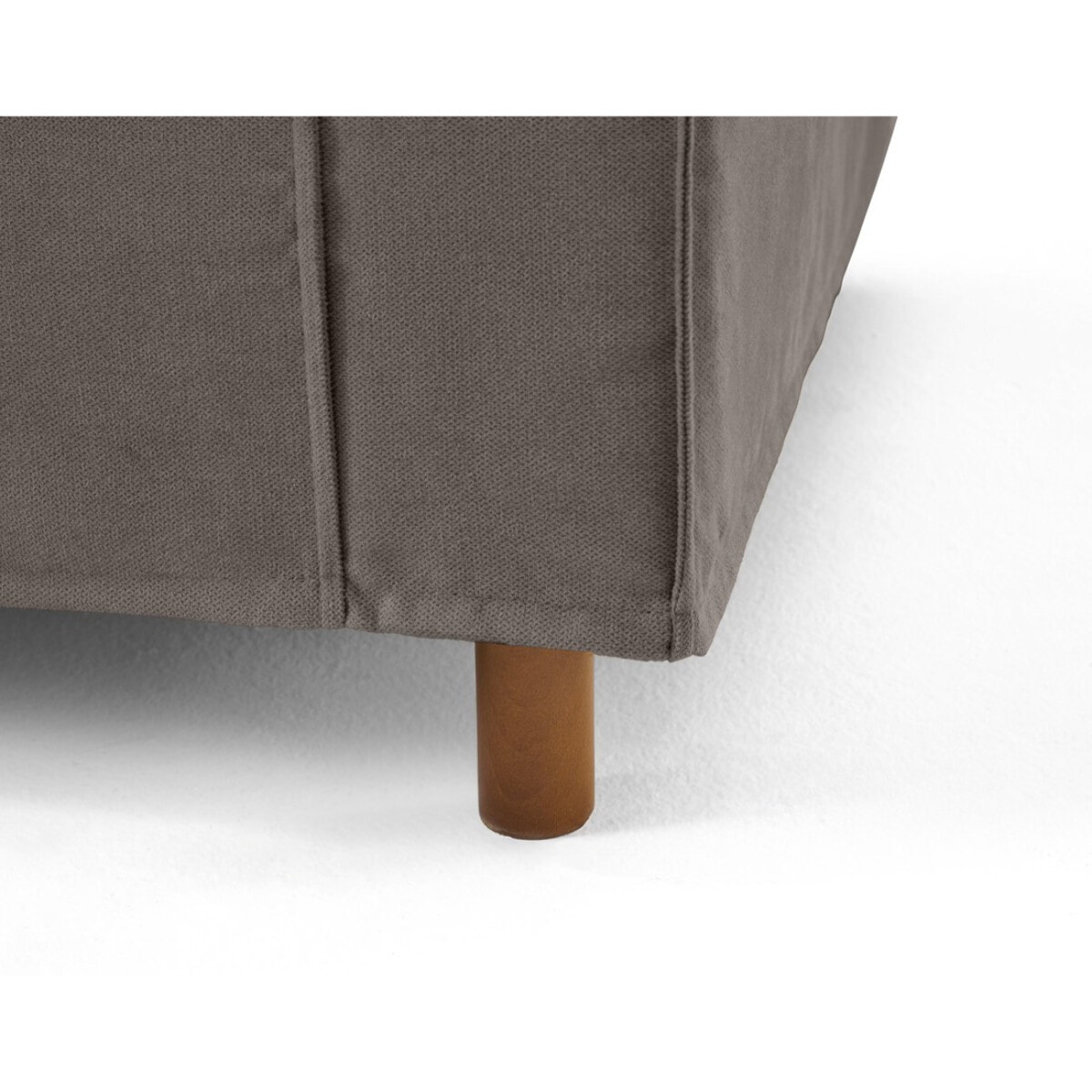 Jake - canapé déhoussable d'angle gauche 5 places en tissu - Gris