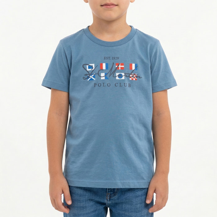 T-shirt maniche corte con logo stampato