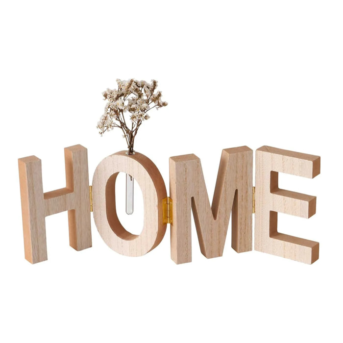 Letras naroa home madera