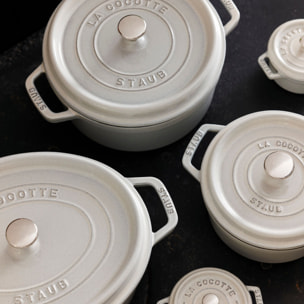 Cocotte ovale 37 cm Truffe blanche