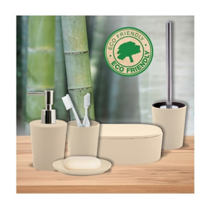 Lot d'accessoires de salle de bain Takeo Beige Spirella