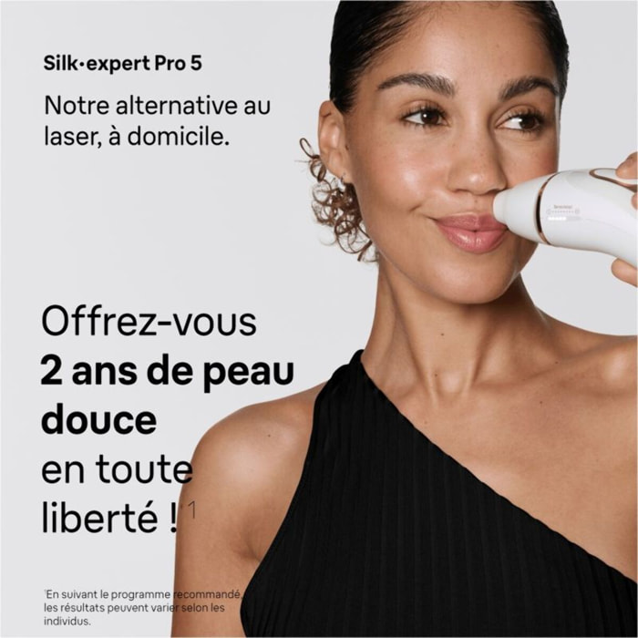 Epilateur lumière pulsée BRAUN IPL PL5431 4 têtes, 1 rasoir Gillette Venus, pochette