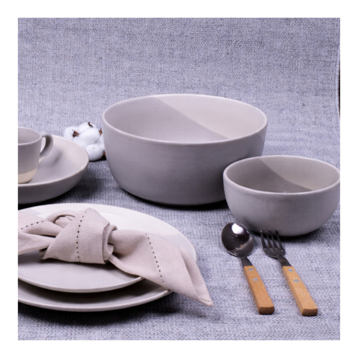 Lot de 6 bols médiums, TERRE DE SIENNE