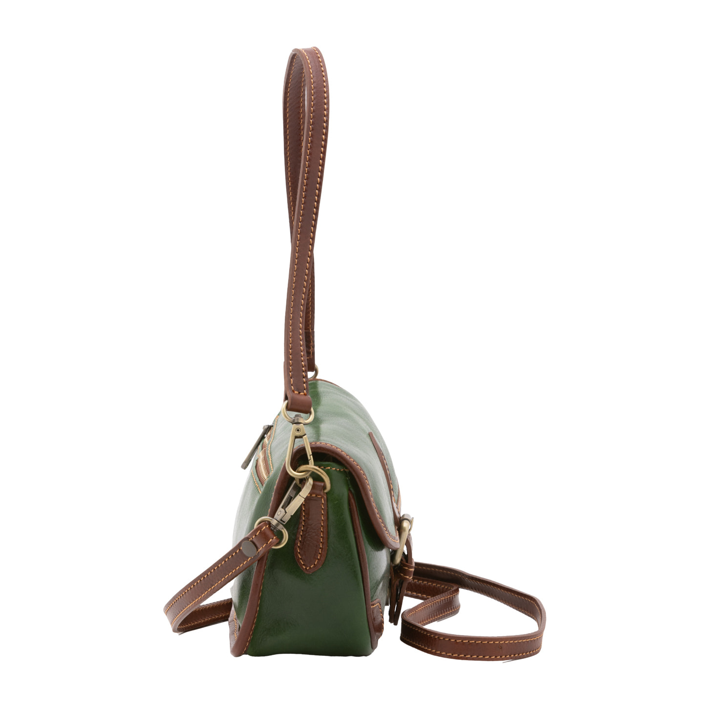 Borsa a spalla  da donna In Vera pelle Made in Italy 14x23x9 cm