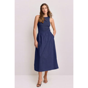 Kocca - Abito in stile minimal Donna, Tinta unita, Girocollo