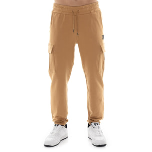 Pantalón de deporte de invierno para hombre con pequeño logo "Basic" en el puño