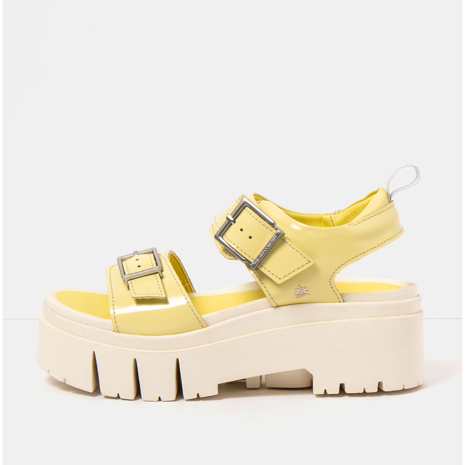 Sandalias 2041 NAPPA SHINNY PALE YELLOW / LEEDS color Pale yellow