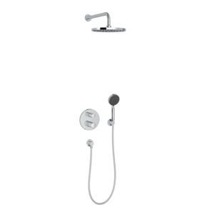 Colonne de douche encastrée thermostatique Modulo rond