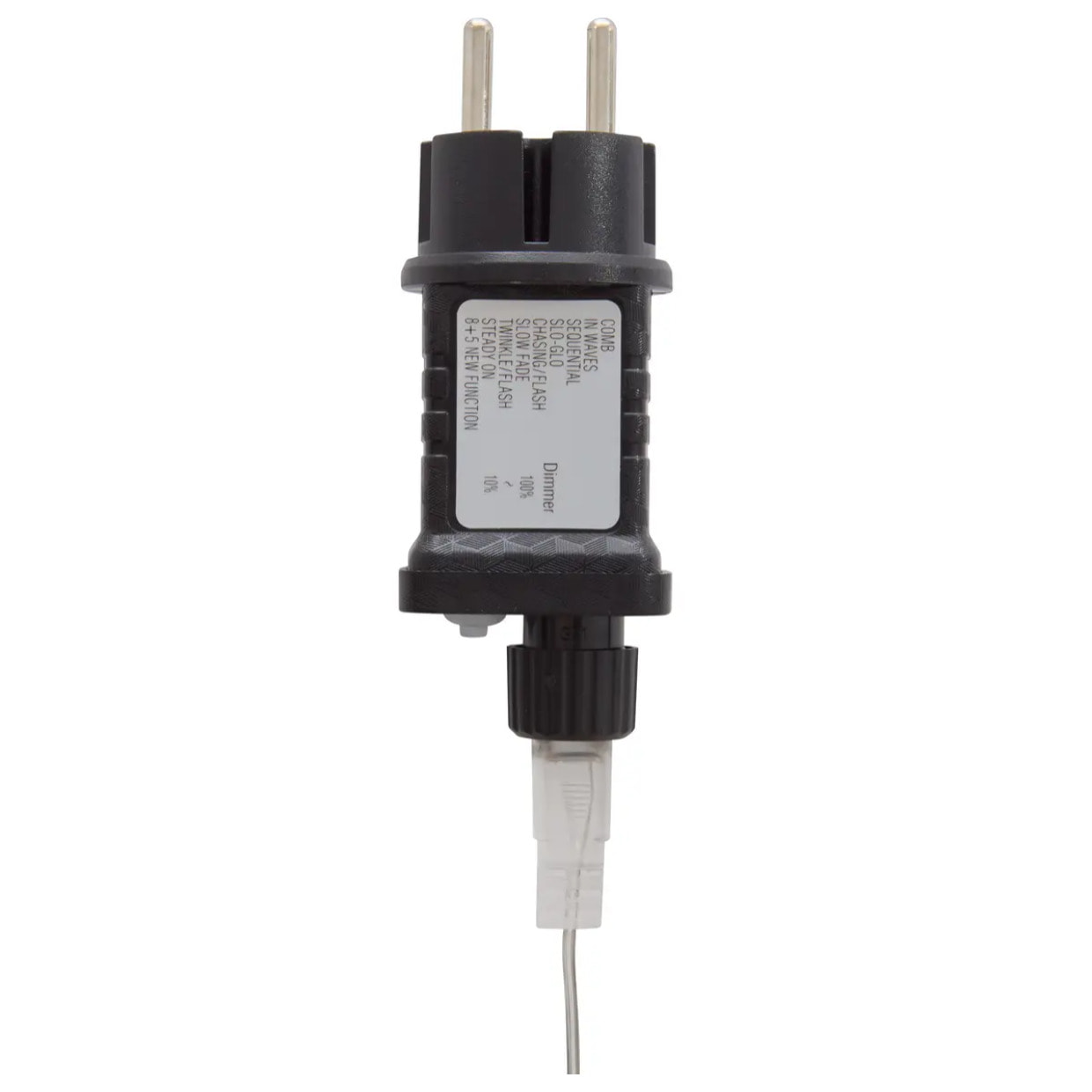 Guirlande lumineuse d'extérieur 7,5 m 100 LED ambré fil transparent 13 fonctions avec minuteur sur secteur