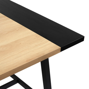 Mesa de comedor Caracas efecto Roble, 240 cm