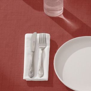 Nappe unie anti-tâches BRIA TERRE CUITE