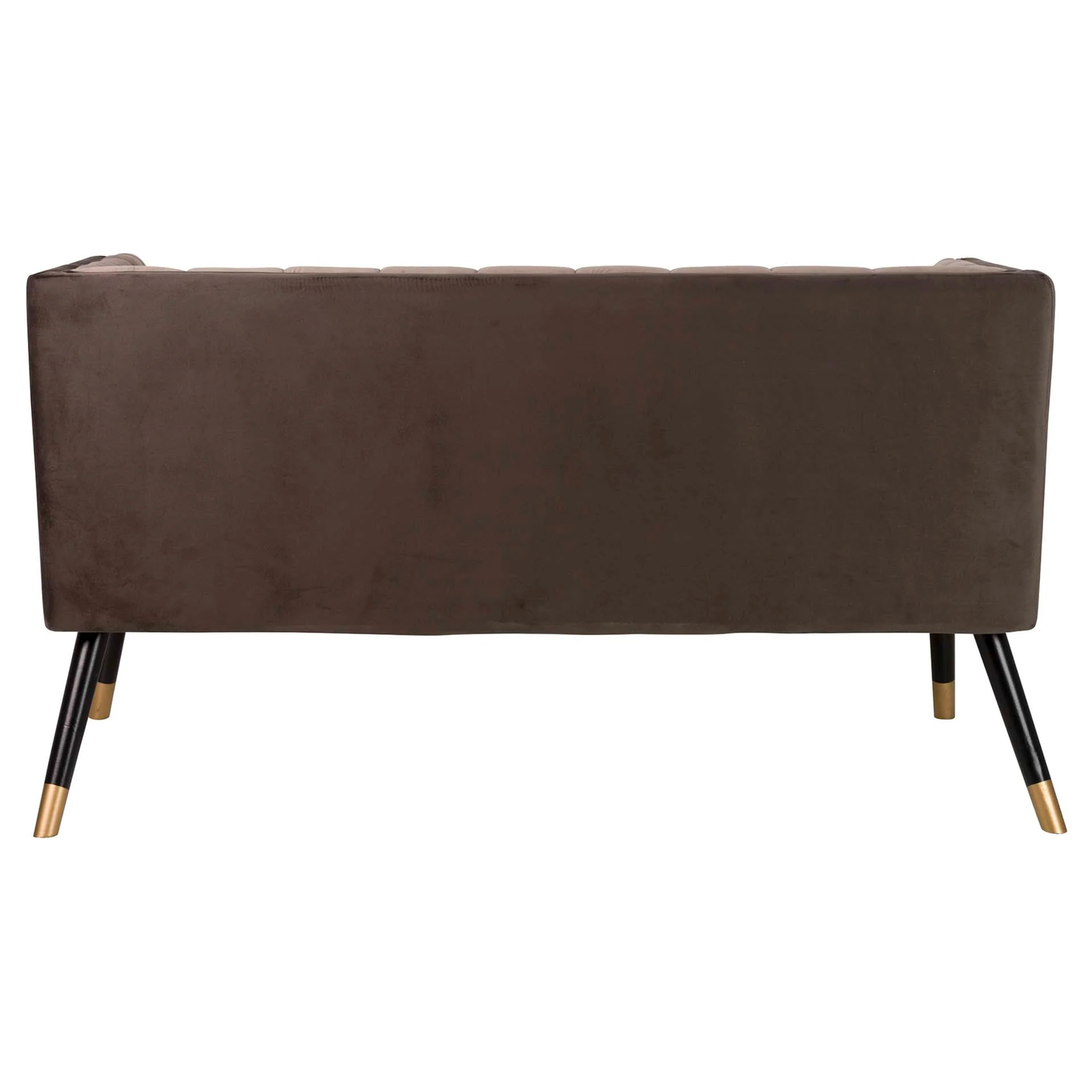 Sofa Velvet Marron 130x70x74 Cm