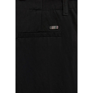 Pantalón negro de corte recto con logo Polo Club