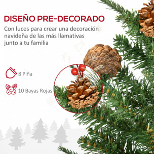 Juego de 2 Piezas de árbol de Navidad Artificial 90cm con Maceta 110 Ramas Verde
