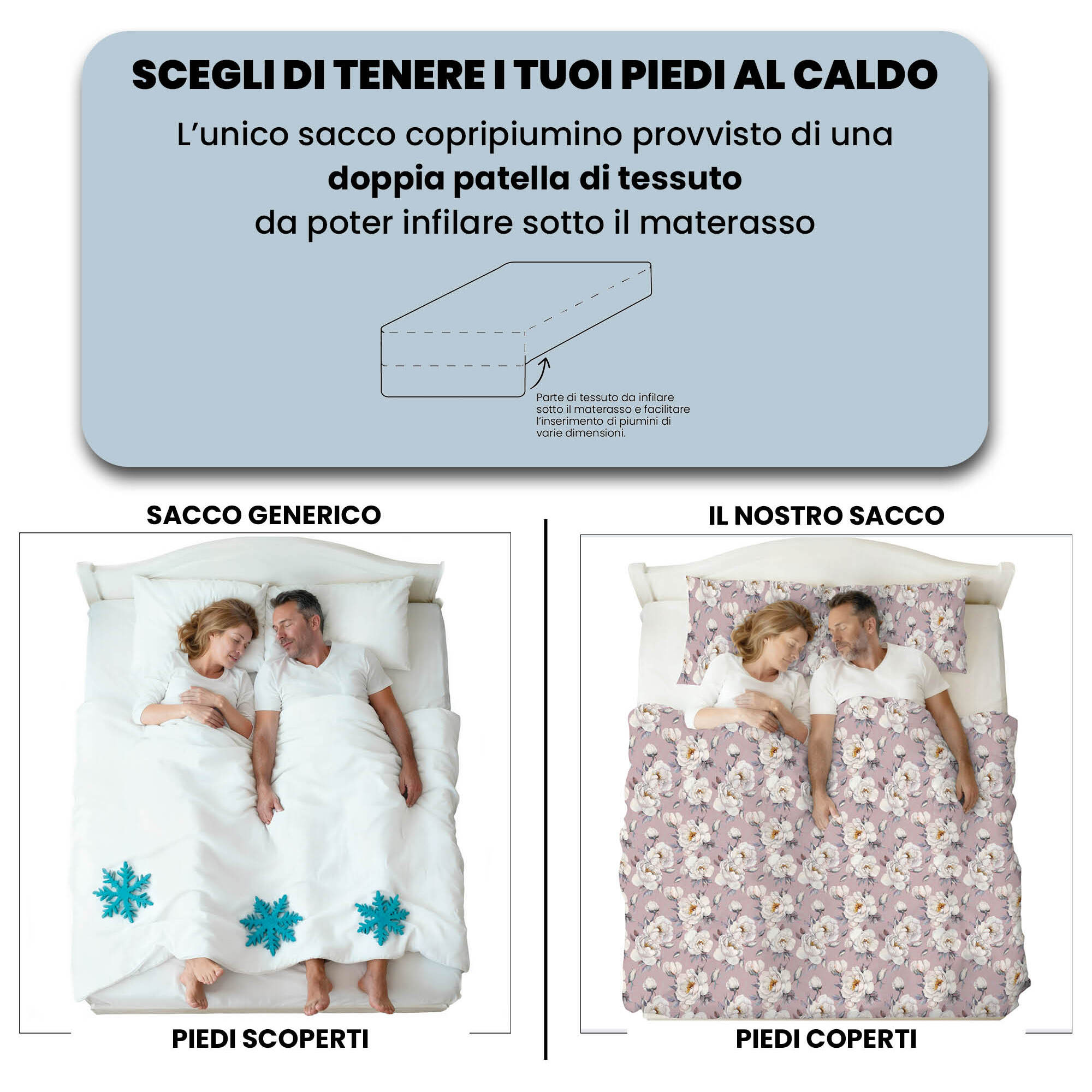 PARURE COPRIPIUMINO INFINITY - 100% Microfibra