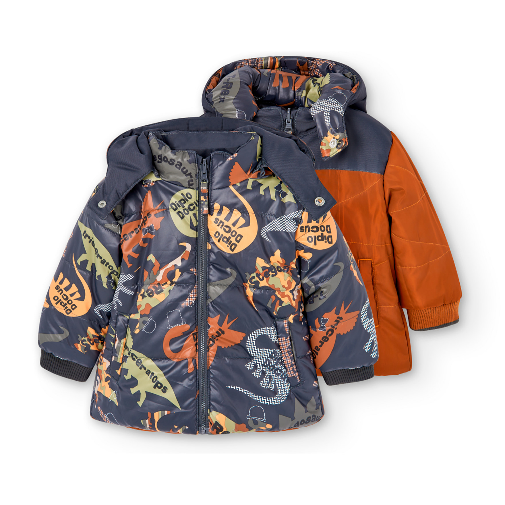 Parka reversible de bebé niño