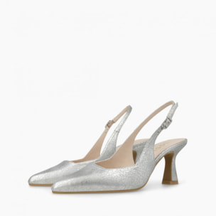 ZAPATOS DE SALÓN PLATEADOS GELINES-X