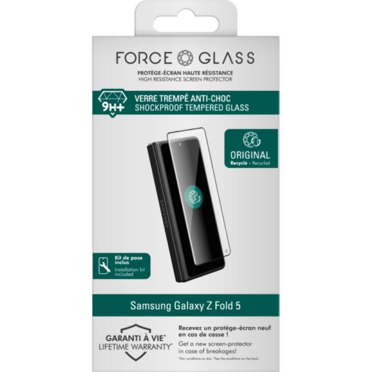 Protège écran FORCE GLASS Samsung Galaxy Z Fold 5