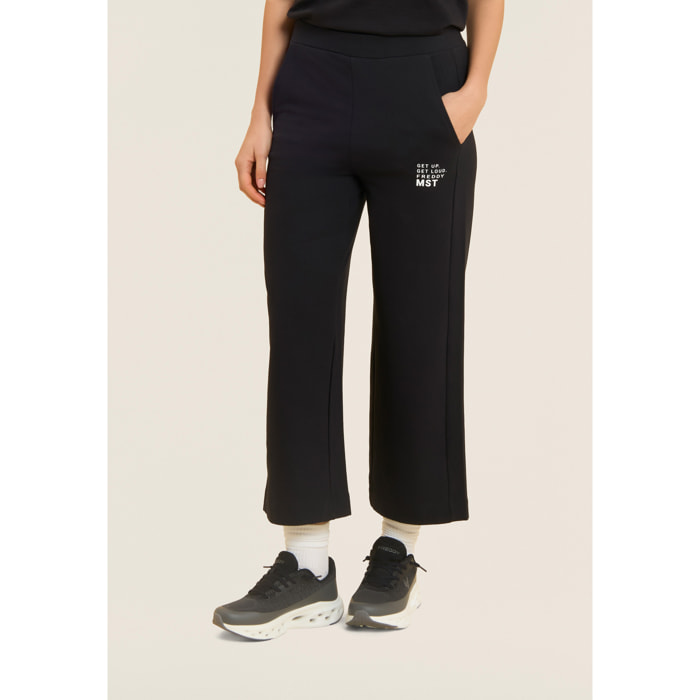 Pantaloni sportivi wide leg cropped con grafica FREDDY MST