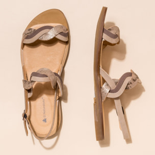 Sandalias N5188 FANTASY TAUPE / TULIP color Taupe