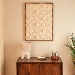 Toile 3D Kailani blanc 60x80cm