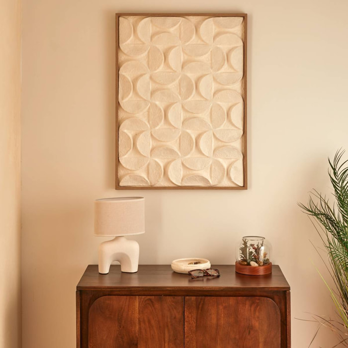 Toile 3D Kailani blanc 60x80cm