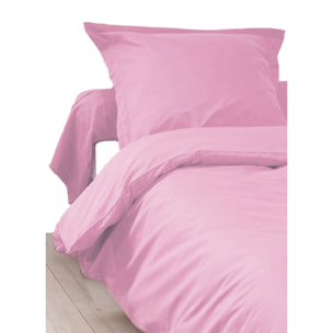 Housse de Couette Unie en 100 % Coton - Rose