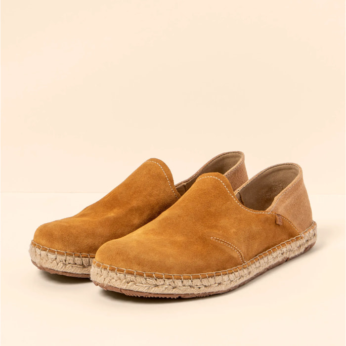 Zapatos N677 SILK SUEDE-COTTON TOFFEE / CAMPOS color Toffee