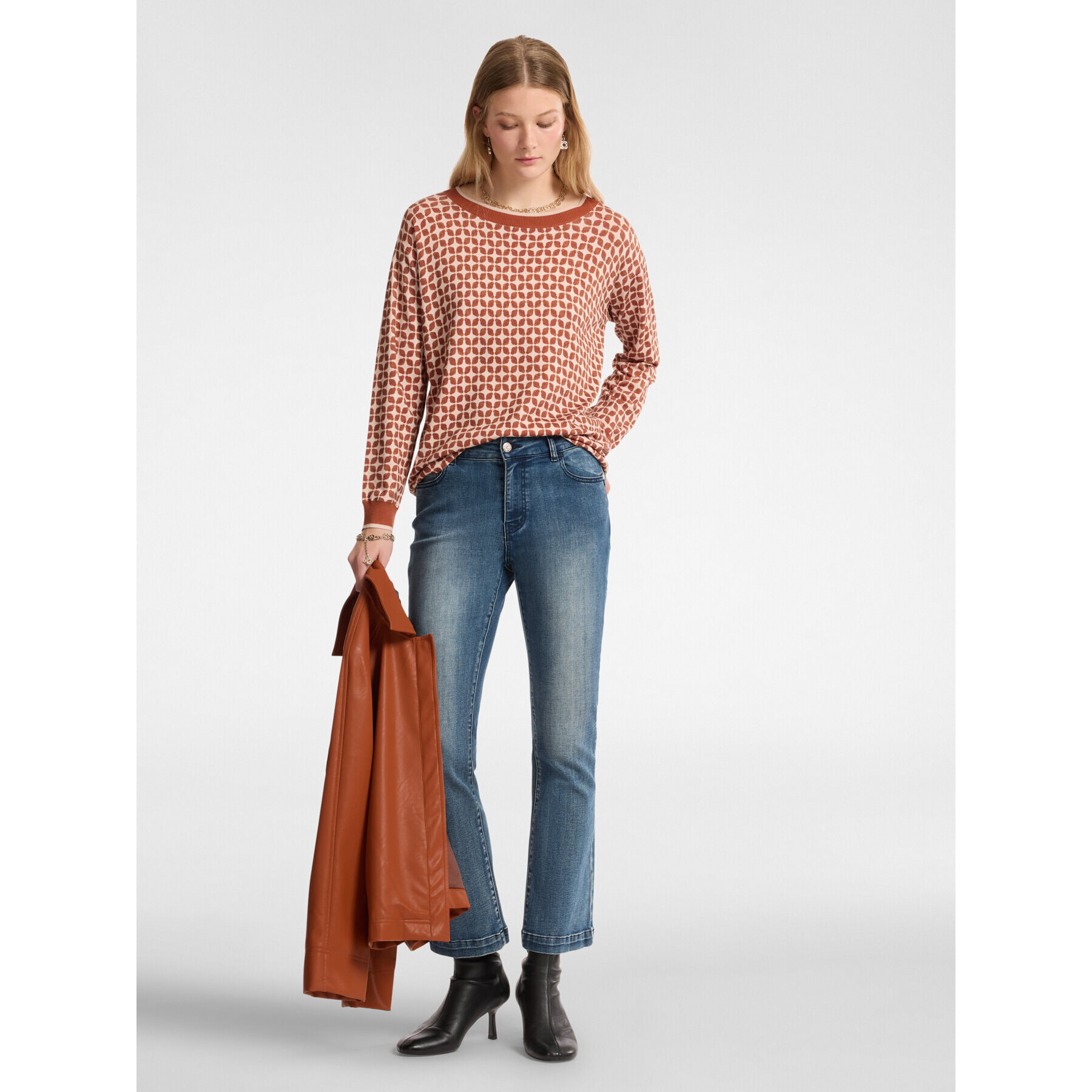 Elena Mirò - Jeans 5 tasche, kick flare, "Florence" - Blu