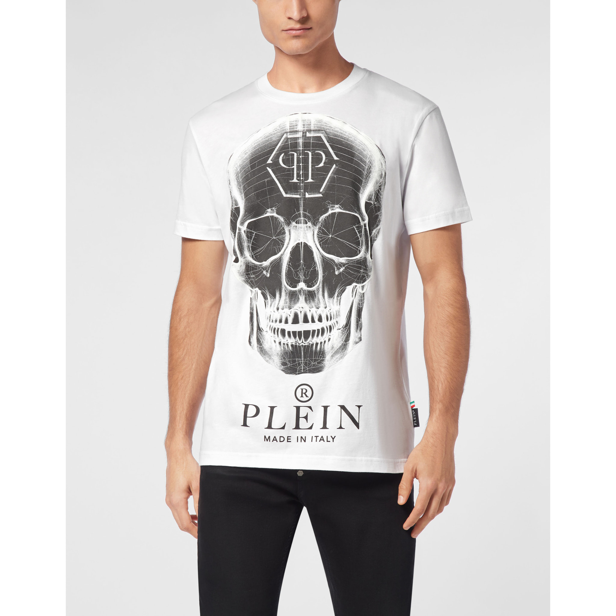 PHILIPP PLEIN T-Shirt Round Neck SKULL
