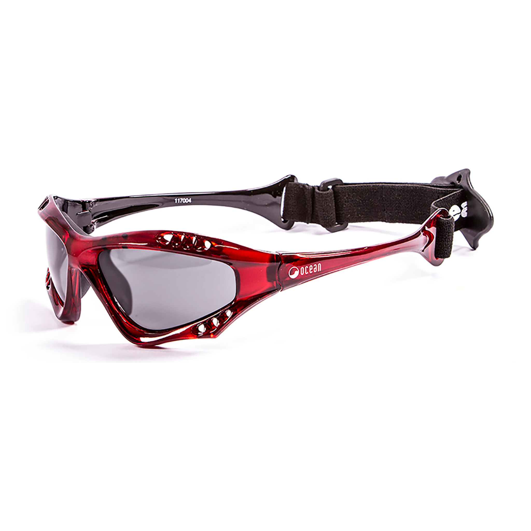 Gafas de deportes acuáticos OCEAN AUSTRALIA - Rojo transparente / Ahumada